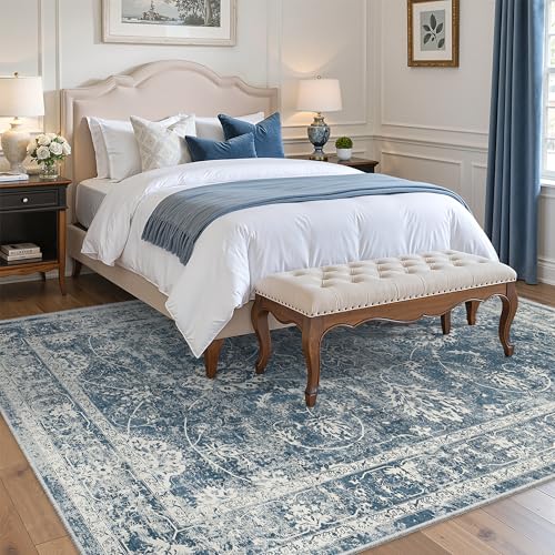 6x9 Area Rugs for Living Room (Blue / 6' x 9' (Rectangular))