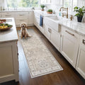 2x6 Hallway Washable Runner Rug (2' x 6' (Rectangular) / Beige)