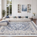 8x10 Area Rugs for Living Room (Blue/Beige / 8' x 10' (Rectangular))