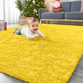 Area Rugs for Living Room Bedroom (4x5.9 Ft / Yellow)