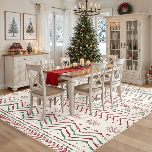 Christmas Rugs (Green Red / 8' X 10' (Rectangular))