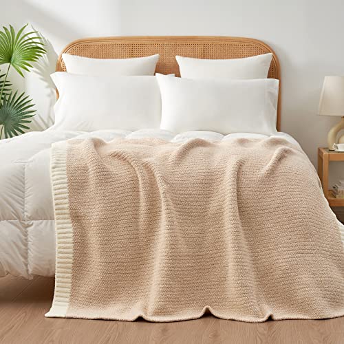 Heather Throw Blanket for Couch (Heather Beige / Throw (50"x60"))