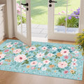 2x4 Entryway Rug (Teal / 2' x 4' (Rectangular))