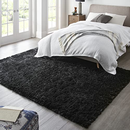 6x9 Black Rugs for Living Room (3- Black / 6' x 9' (Rectangular))