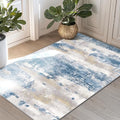 2x3 Area Rugs for Entryway (Blue Cream / 2' x 3' (Rectangular))