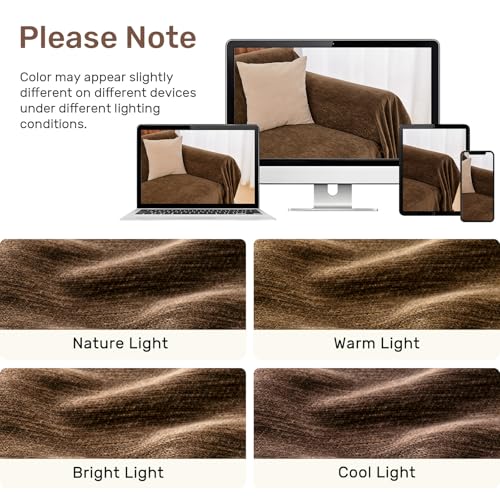 2 Pieces Sectional Couch Covers L Shaped Cover XL Coffee (Coffee / 71"×110"+71"×118")