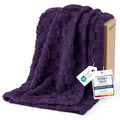 Checkered Soft Cozy Throw Blanket for Couch (Purple / Throw (50" X 60"))