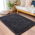 Small Rugs for Bedroom (3' x 2' (Rectangular) / Charcoal Gray)