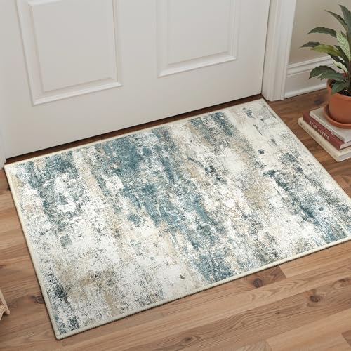 2x3 Area Rugs for Entryway (Navy Beige / 2' x 3' (Rectangular))