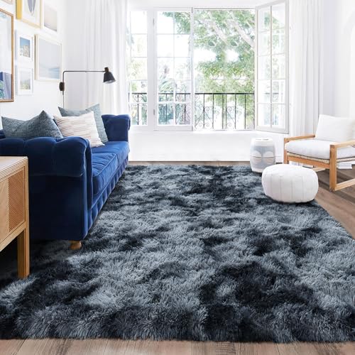 Rugs for Living Room 5x7 (5' x 7' (Rectangular) / Blue Grey)