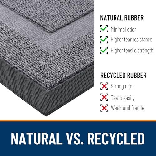 Front Door Mat Outside 47x32 (Classic Gray / 47" x 32")
