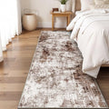 2x8 Washable Runner Rugs for Hallway (Brown/Khaki/White / 2' x 8' (Runner))