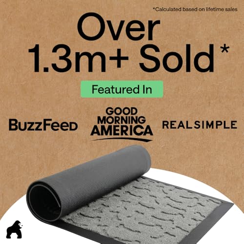 WeatherMAX Door Mat (Light Gray Bones / 47" x 35")
