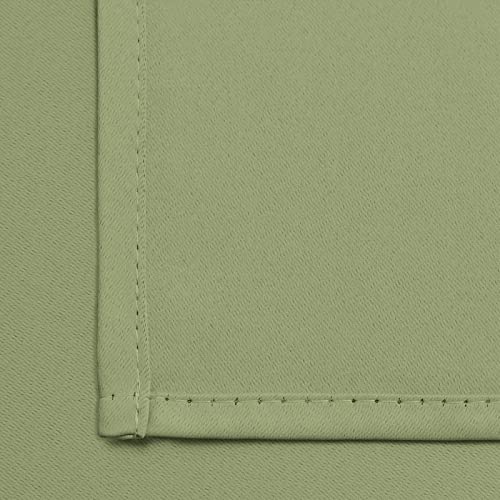 Blackout Curtains 38x54 inch Sage Green Thermal Drapes (Sage Green / 38"W x 54"L (Pack of 2))