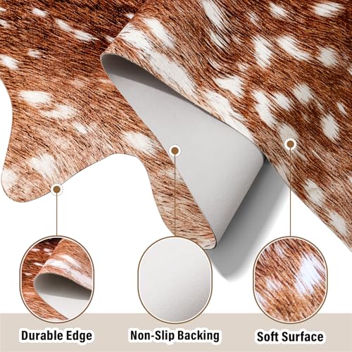 Premium Deer Print Rug (6'3" x 7' (Irregular) / Classic Deer)
