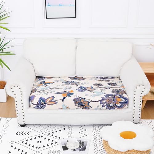 Printed Couch Cushion Covers (Beige / Seat Medium)