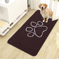 Dog Door Mat for Muddy Paws 44x24 (Brown / 44" X 24")