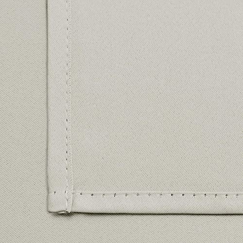 Room Darkening Curtains 62x72 inch Length Light Beige (Light Beige / 62"W x 72"L (Pack of 2))