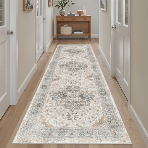 Kitchen Runner 2'6''x8' Rug Runners for Hallways (Light Taupe Brown / 2'6" x 8' (Runner))