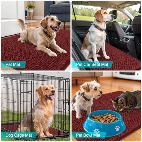 Dog Door Mat for Muddy Paws 59x35 (Caramel Russet / 59" X 35")