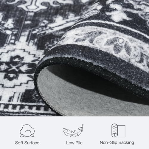 8x10 Area Rugs for Living Room (Black / 8' X 10' (Rectangular))
