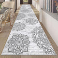 HEBE Hallway Runner Rug 2'8''x14' (Grey / 2'8" x 14' (Rectangular))