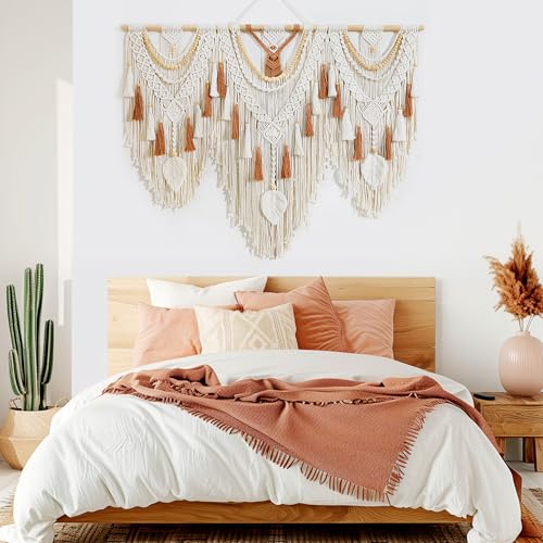 Large Macrame Wall Hanging Boho Woven Tapestry Chic Home Art Wall Decor