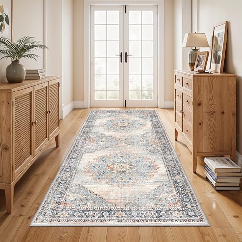 3x6 Hallway Runner Rug (Blue / 3' x 6' (Rectangular))