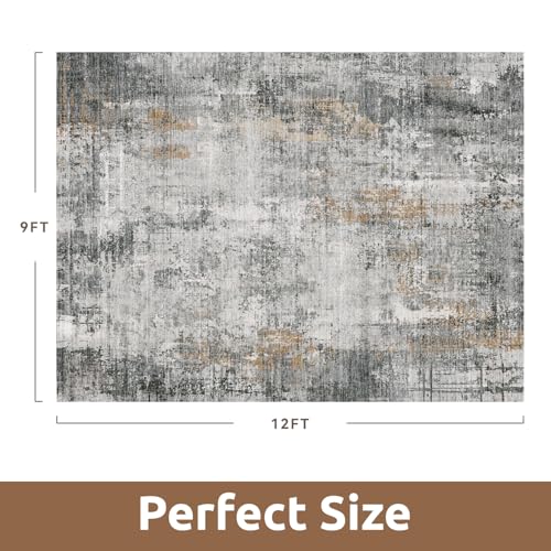 9 x 12 Area Rugs for Living Room (Grey / 9' x 12')