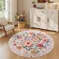 4ft Round Rug (Beige / 4' (Round))