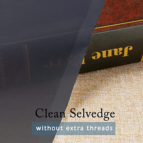 Sheer Black Curtains 84 Inch Length 2 Panels Set for Living Room Bedroom (Black / 42"W x 48"L (Pack of 2))