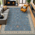Blue Big Rugs for Living Room (10' x 12' (Rectangular) / Dusty Blue)