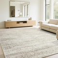 Washable Rugs 6x9 Area Rugs for Living Room (6' x 9' (Rectangular) / Beige-ivory-cream-brown-camel)