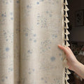 Boho Floral 100% Blackout Curtains 84 Inch 2 Panels Light Blue (Blackout Light Blue / 52"W x 84"L (Pack of 2))