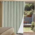 100% Blackout Linen Curtains 96" L Sage Grommet (Sage / 100"W x 96"L (Pack of 1))