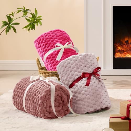 Hot Pink Twin Blanket for Couch (Hot Pink / Twin(60"x80"))