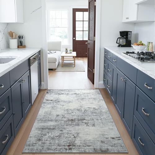 3x5 Washable Non Slip Area Rugs for Bedroom Living Room (Light Neutral Gray / 3' x 5' (Rectangular))