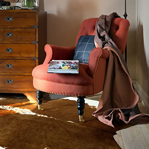 Faux Cowhide Rug (5'2" X 6'3" (Irregular) / Brown)