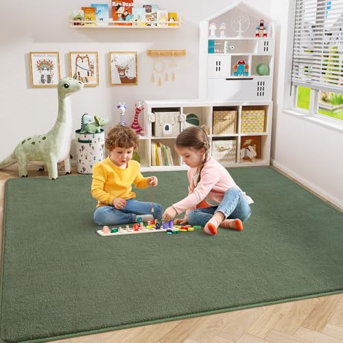 Sage Green Area Rugs for Bedroom Living Room (6' x 9' (Rectangular) / Sage Green)