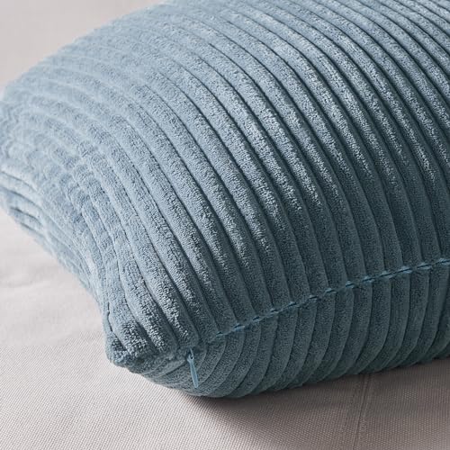 Decorative Throw Pillow Covers Cushion Cases (Blue / 22" x 22" (Pack of 4))