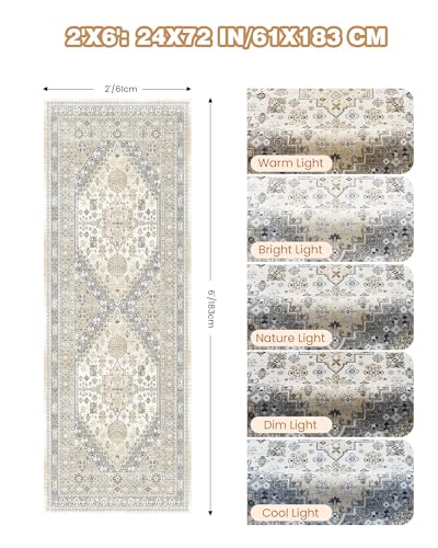 Runner Rug 2x6 (Beige / 2' x 6' (Runner))