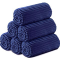 6 Pcs Flannel Blankets Bulk (Navy)