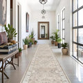 Hallway Washable Runner Rug (3' x 16' (Rectangular) / Beige)