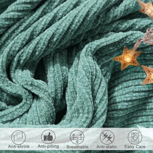 Throw Blanket for Couch (J-aqua / 60*80'')