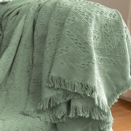 2 Piece Sectional Couch Cover for L Shape Sofa Sage XL (Sage / X-Large)