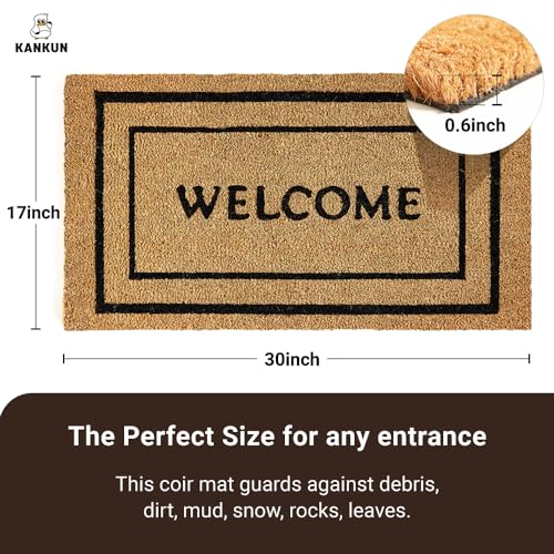 Coco Coir Door Mat with Heavy Duty Backing (Double Box)