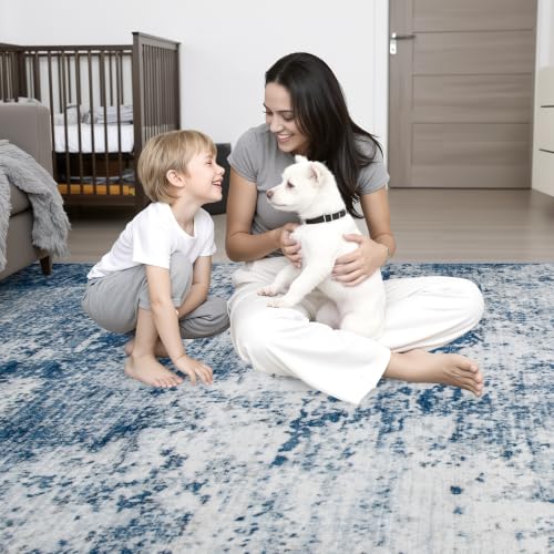 9x12 Area Rug Living Room Rug (Blue / 9' x 12' (Rectangular))