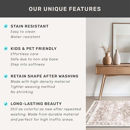 Boho Bathroom Rugs (2' x 3' (Rectangular) / Latte / Beige)