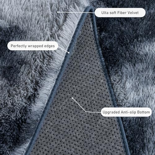 Rugs for Living Room 5x7 (5' x 7' (Rectangular) / Blue Grey)