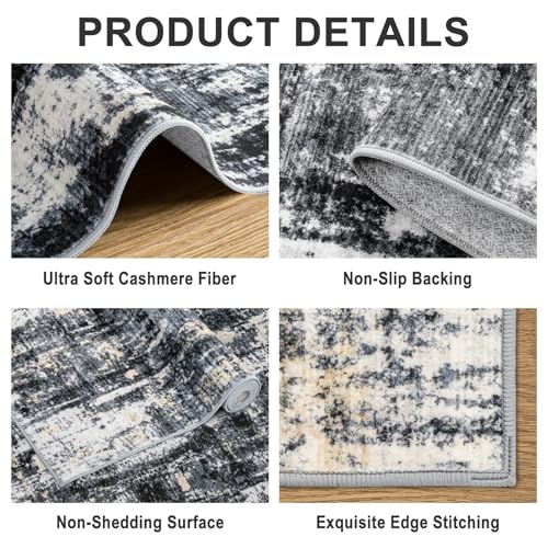 Area Rug Living Room (Black Gold / 4' x 6' (Rectangular))
